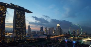 Singapour singapore skyline view marinabay sands