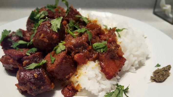 Rougail saucisses - présentation